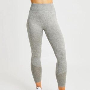 AYBL Seamless Leggings | Size XS | Light Grey Marl